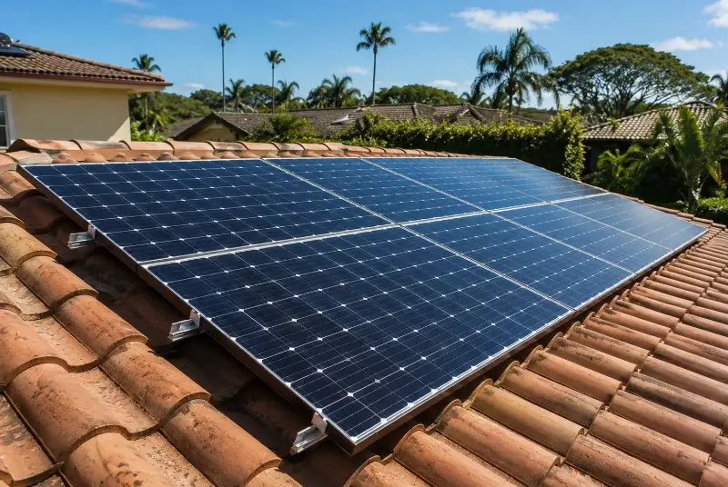 Installation de panneaux solaires à la Vallée